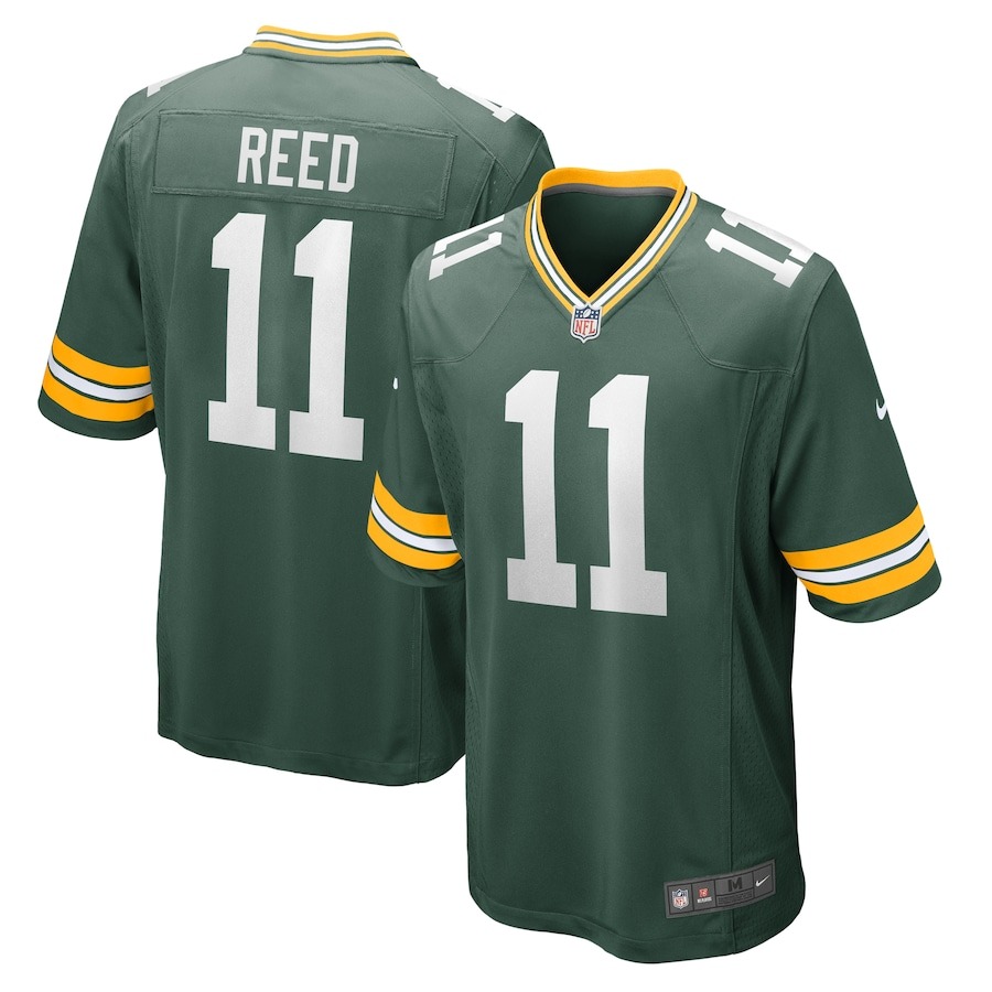 Men's Green Bay Packers Jayden Reed Nike  Green  Game Jersey - ujerseystore