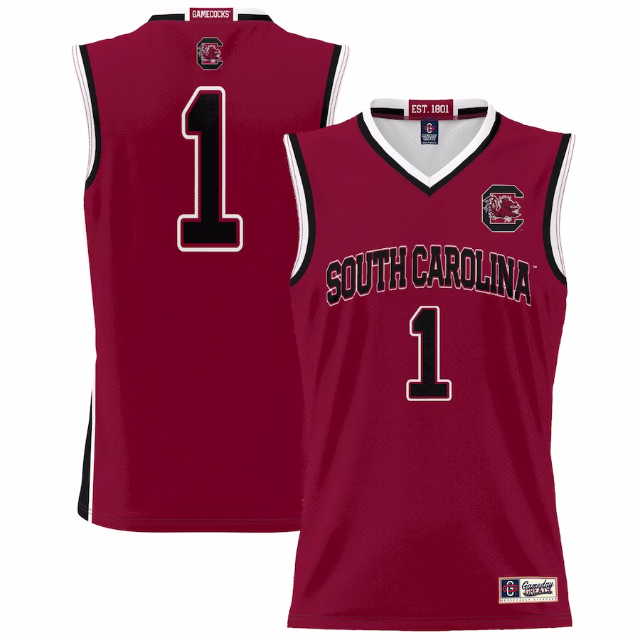 #1 South Carolina Gamecocks GameDay Greats Lightweight Basketball Fashion Jersey - Garnet - ujerseystore
