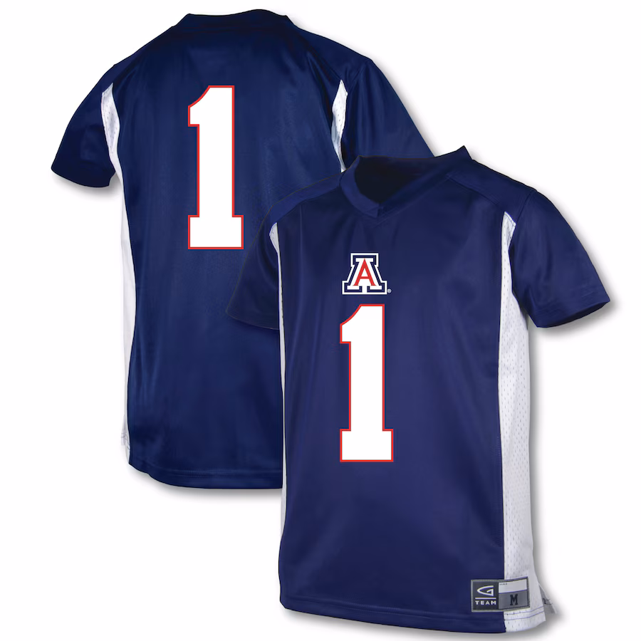 Youth Garb #1 Blue Arizona Wildcats Football Jersey - ujerseystore