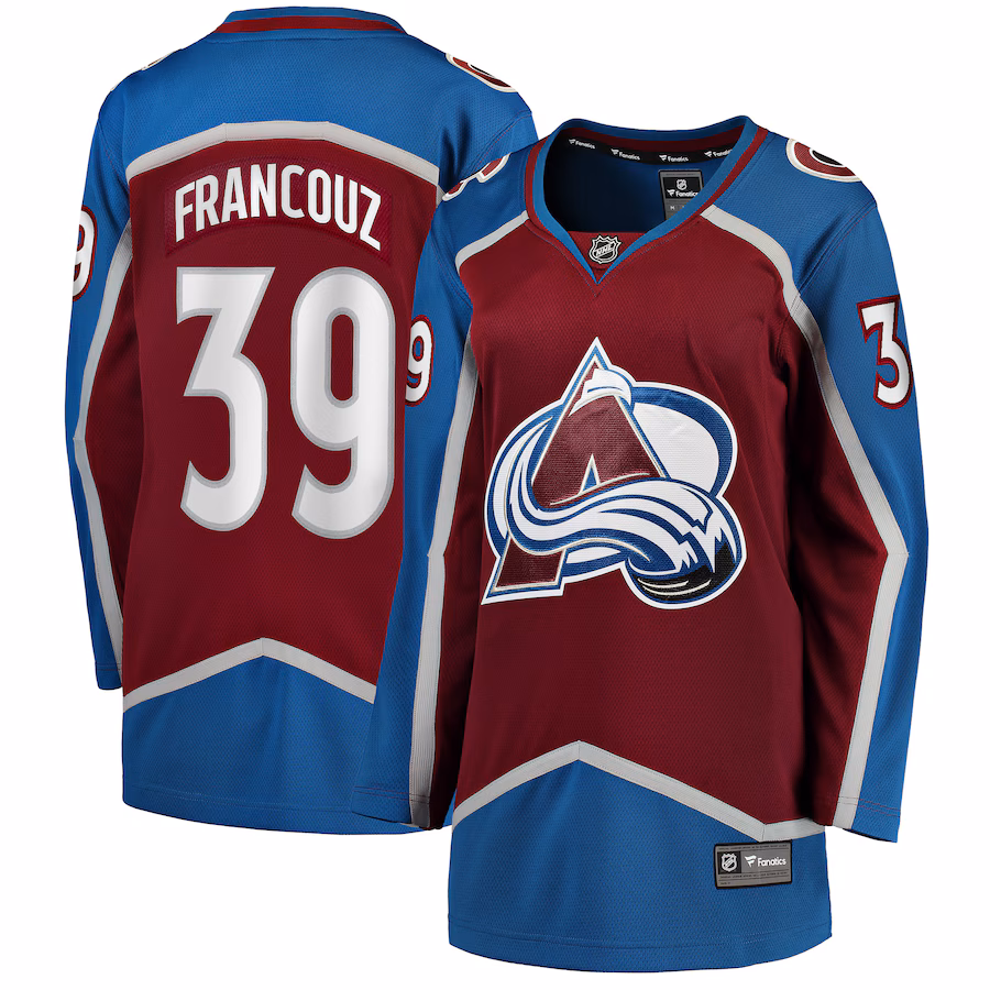 Women's Colorado Avalanche Pavel Francouz Fanatics Burgundy Home Breakaway Player Jersey - ujerseystore