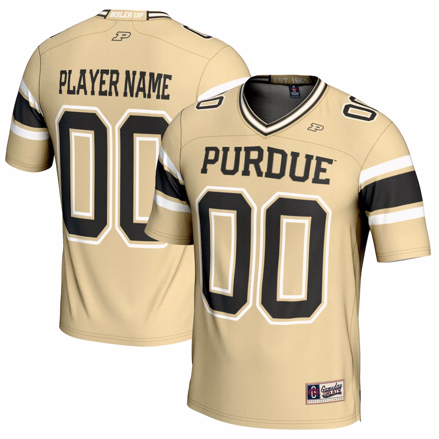 Purdue Boilermakers GameDay Greats Youth NIL Pick-A-Player Football Jersey - Gold - ujerseystore