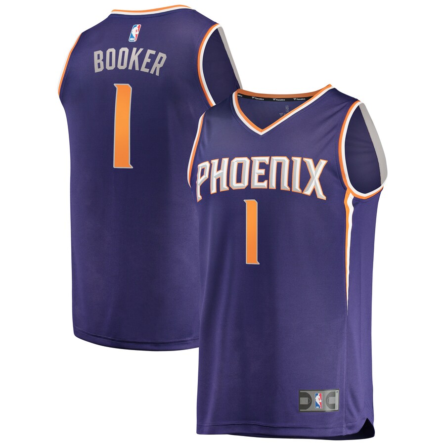 Men's Phoenix Suns Devin Booker Fanatics Purple Fast Break Replica Jersey - Icon Edition - ujerseystore