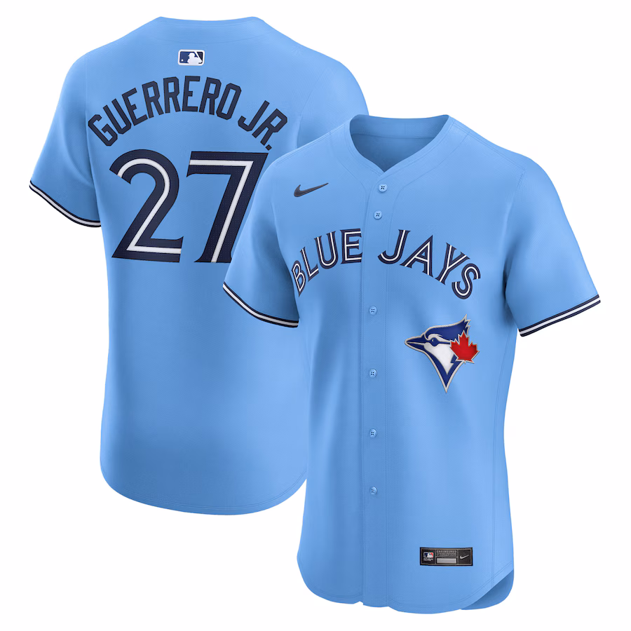 Men's Toronto Blue Jays Vladimir Guerrero Jr. Nike Powder Blue Alternate Elite Player Jersey - ujerseystore