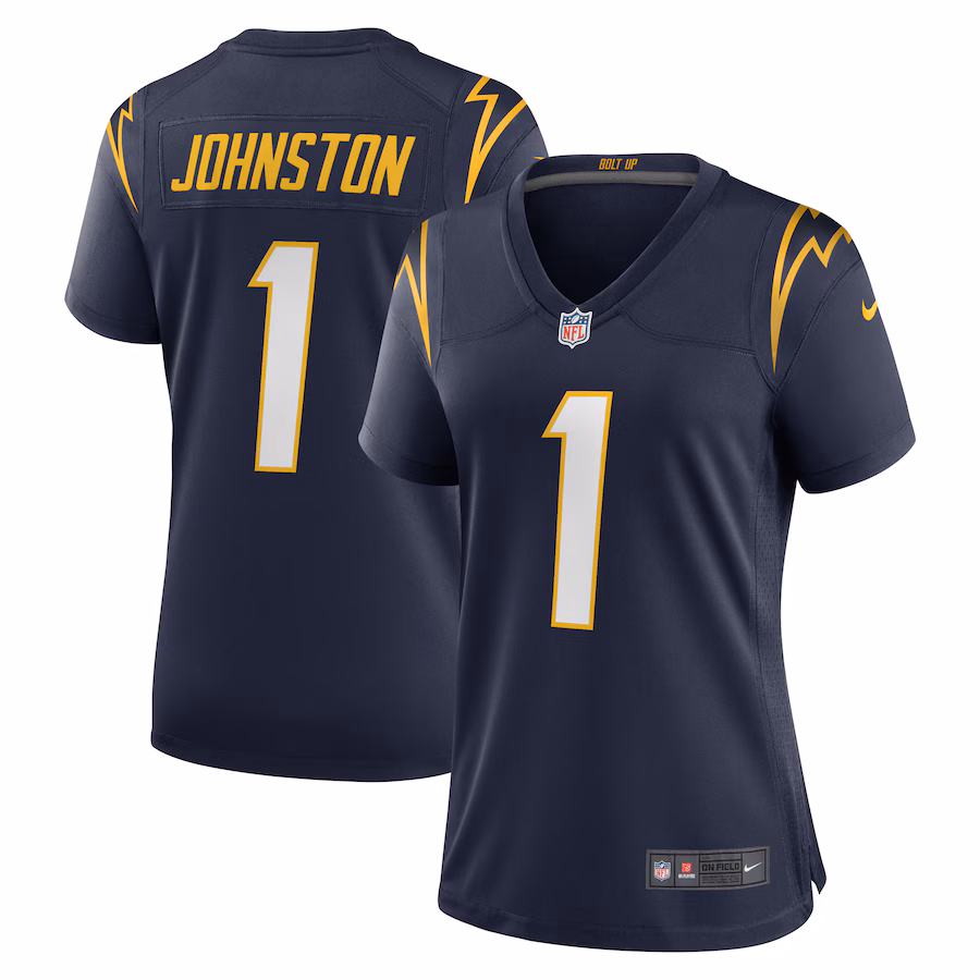 Women's Los Angeles Chargers Quentin Johnston Nike Navy Alternate Game Jersey - ujerseystore