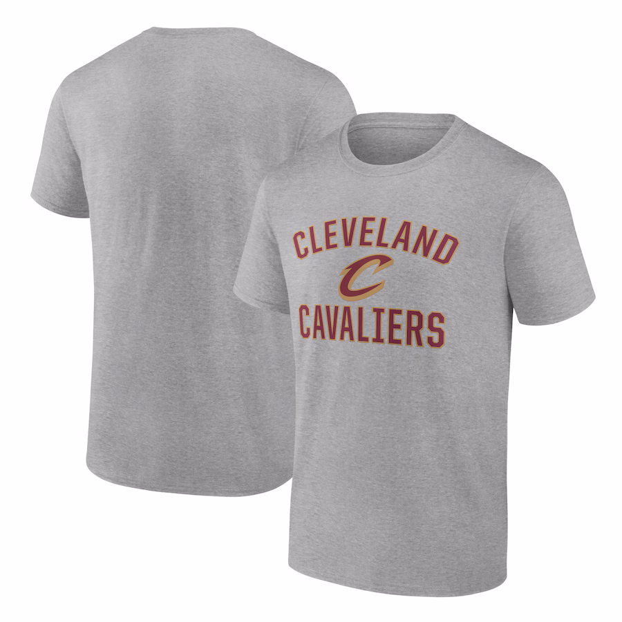 Men's Cleveland Cavaliers Heathered Gray Victory Arch T-Shirt - ujerseystore
