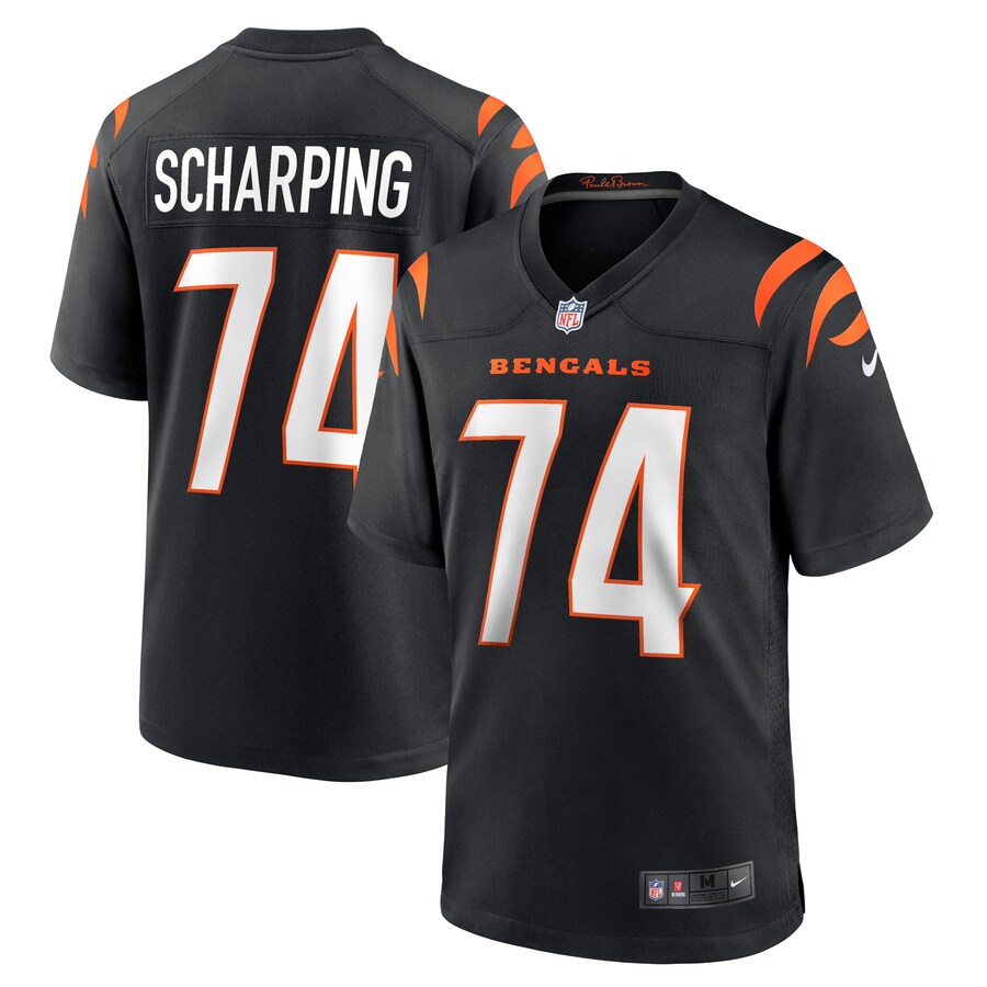 Men's Cincinnati Bengals Max Scharping Nike Black Game Player Jersey - ujerseystore