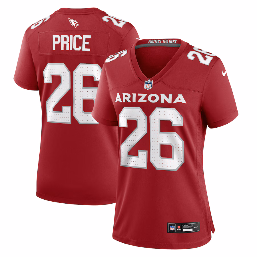 Women's Arizona Cardinals Bobby Price Nike  Cardinal Team Game Jersey - ujerseystore