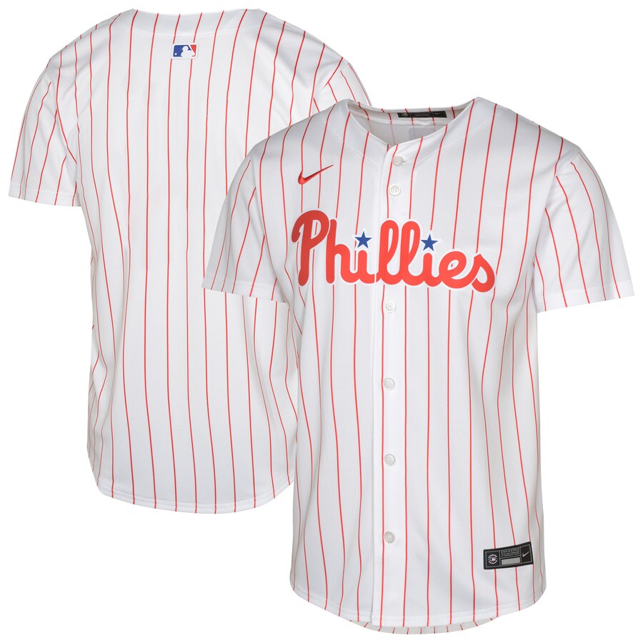 Youth Philadelphia Phillies Nike White Home Blank Limited Jersey - ujerseystore