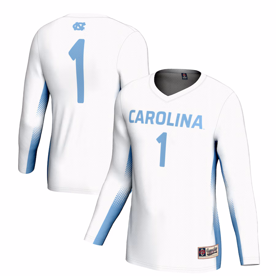 Youth GameDay Greats #1 White North Carolina Tar Heels Lightweight Women's Volleyball Jersey - ujerseystore