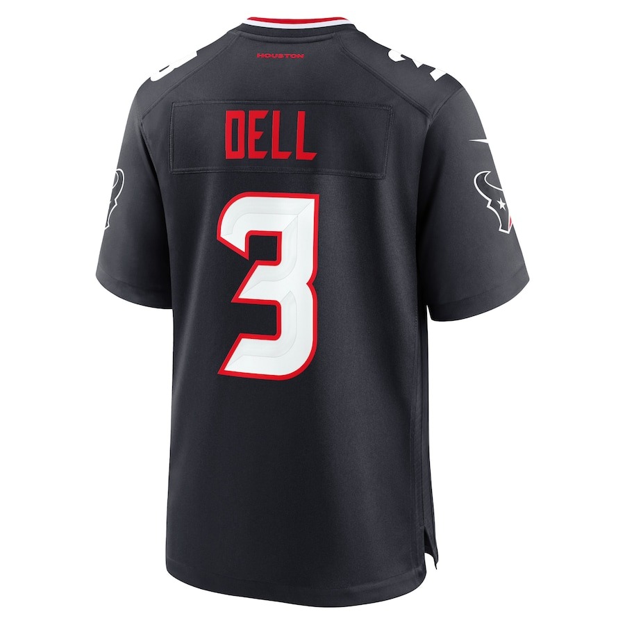 Men's Houston Texans Tank Dell Nike Navy Game Jersey - ujerseystore