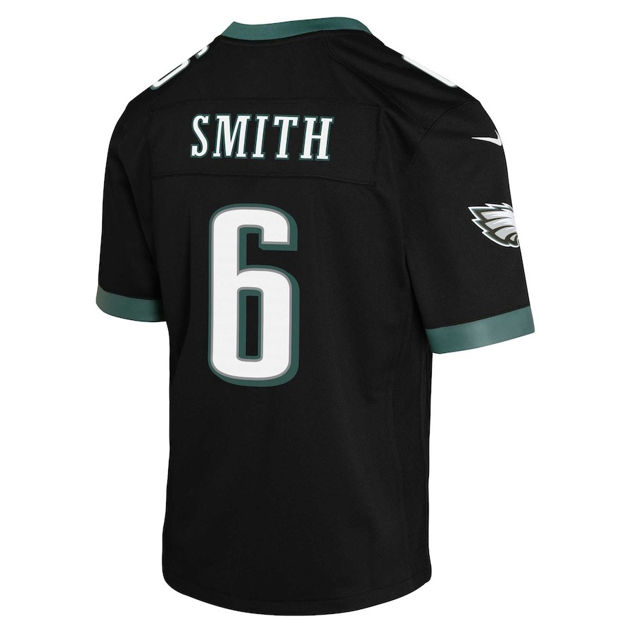Youth Philadelphia Eagles DeVonta Smith Nike Black Game Jersey - ujerseystore