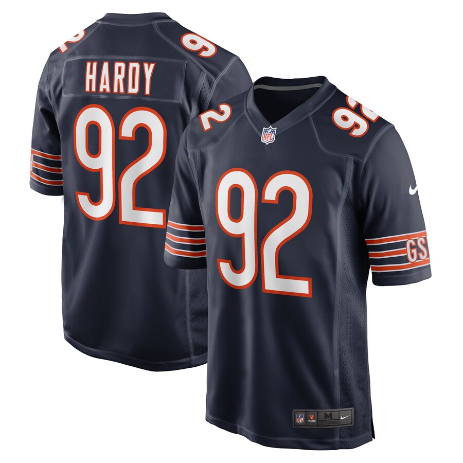 Men's Chicago Bears Daniel Hardy Nike  Navy Team Game Jersey - ujerseystore