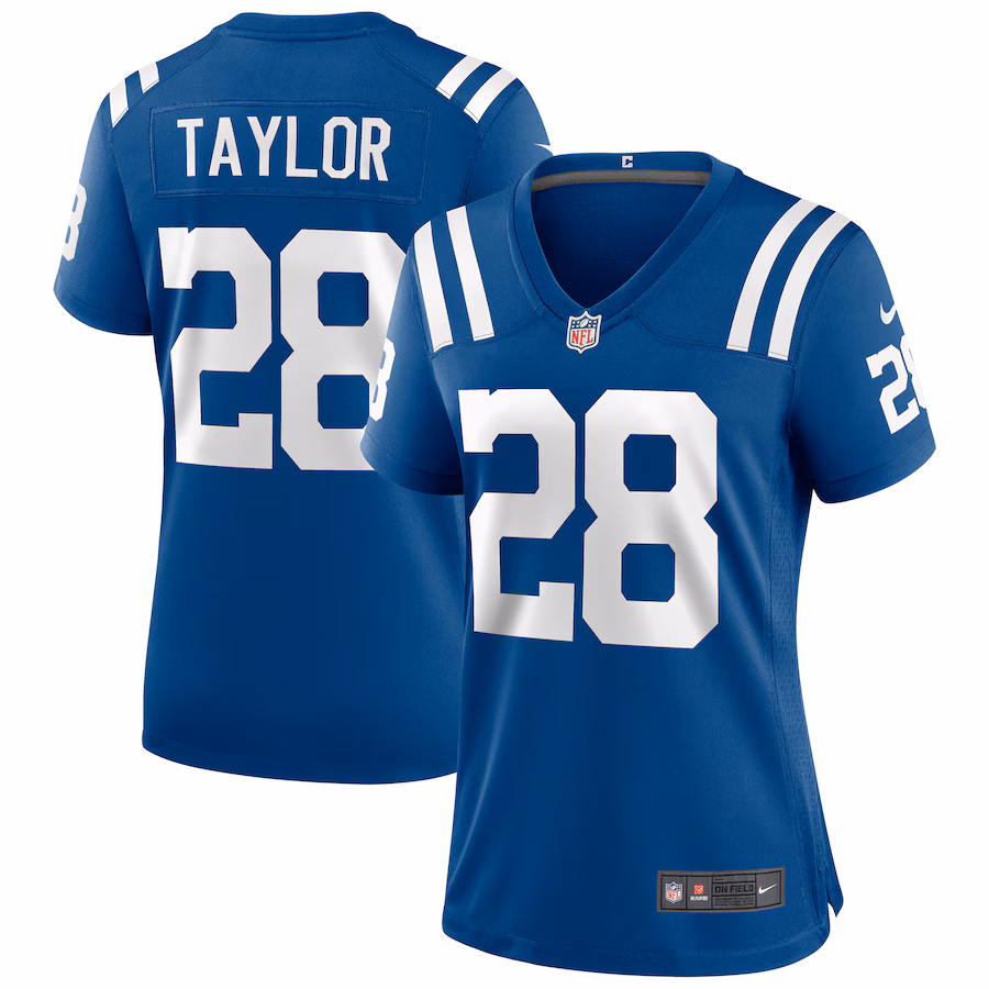 Women's Indianapolis Colts Jonathan Taylor Nike Royal Game Jersey - ujerseystore