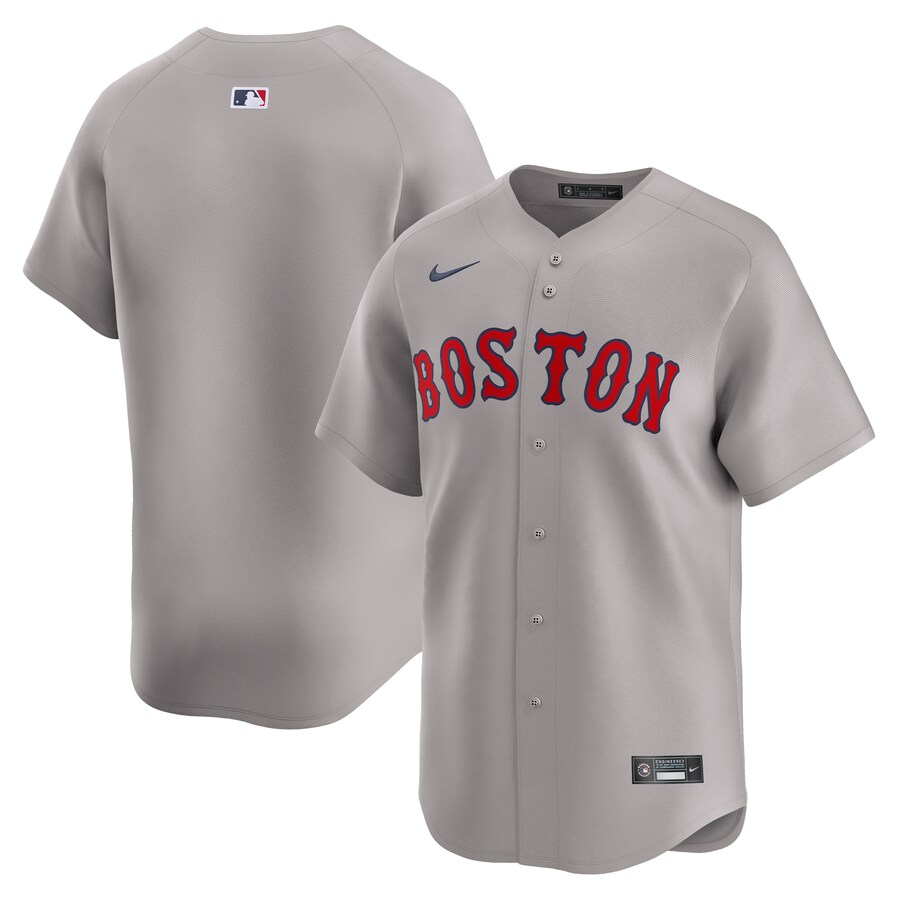 Men's Boston Red Sox  Nike Gray Away Limited Jersey - ujerseystore