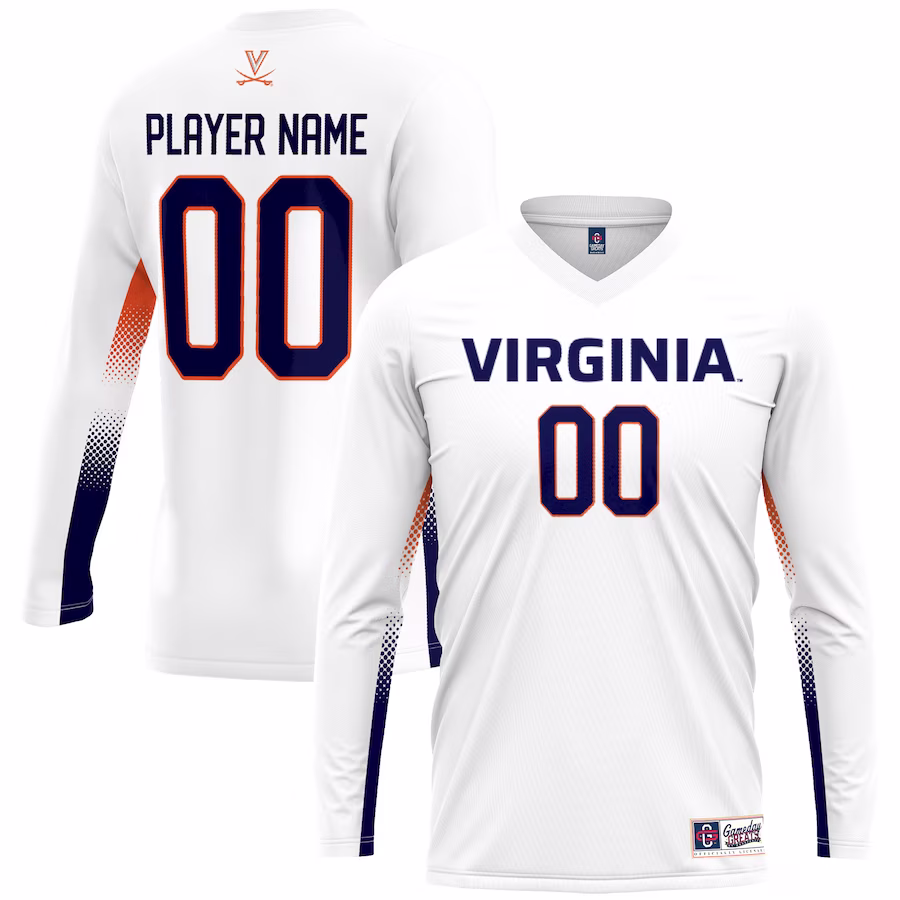 Virginia Cavaliers GameDay Greats Youth Lightweight NIL Women's Volleyball Jersey - White - ujerseystore