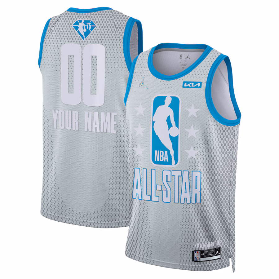 Men's Nike Gray 2022 NBA All-Star Game Swingman Custom Jersey - ujerseystore
