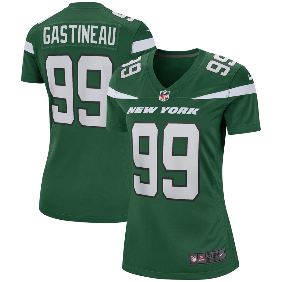 Women's New York Jets Mark Gastineau Nike Gotham Green Game Retired Player Jersey - ujerseystore