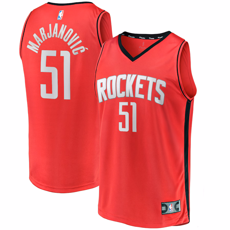 Youth Houston Rockets Boban Marjanovic Fanatics Red Fast Break Player Jersey - Icon Edition - ujerseystore