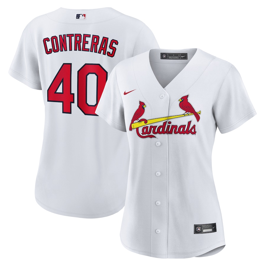 Women's St. Louis Cardinals Willson Contreras Nike White Home Replica Jersey - ujerseystore