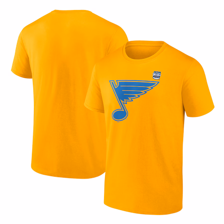 Men's St. Louis Blues Fanatics Gold Primary Logo T-Shirt - ujerseystore