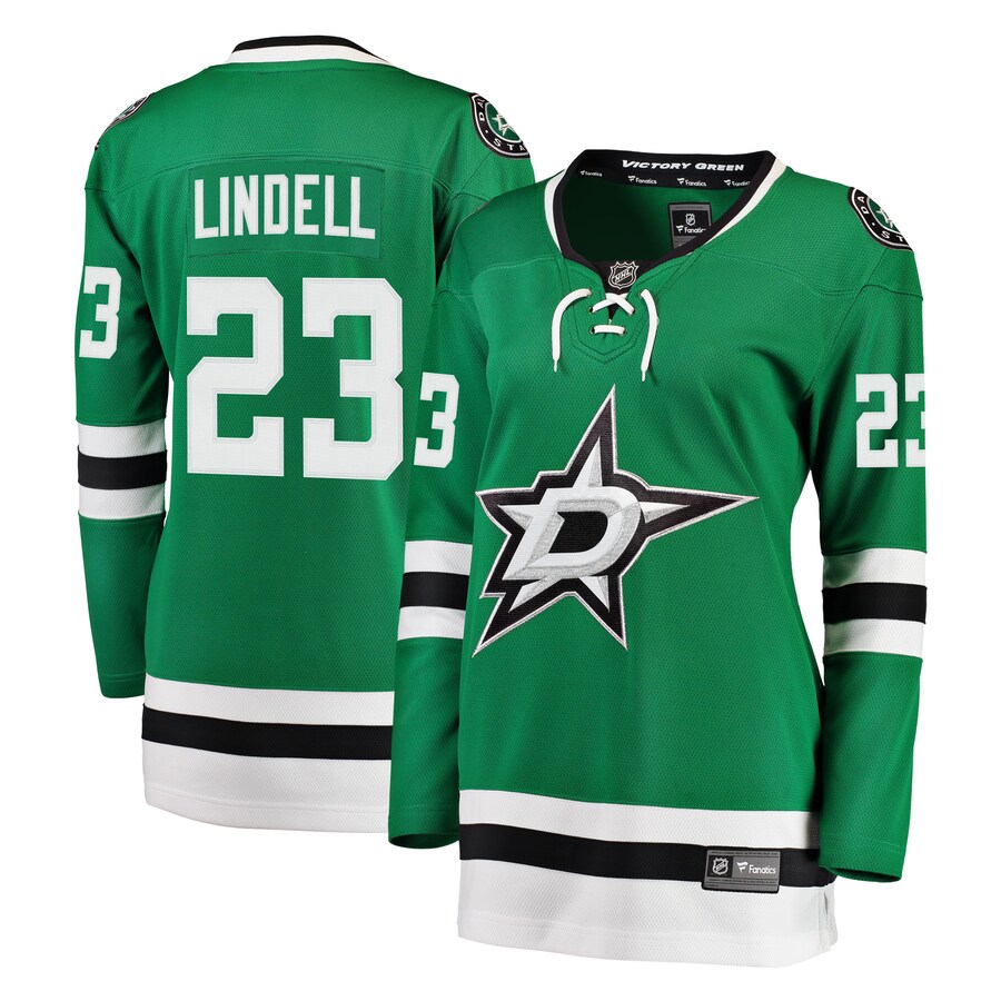 Women's Dallas Stars Esa Lindell Fanatics Branded Kelly Green Breakaway Player Jersey - ujerseystore