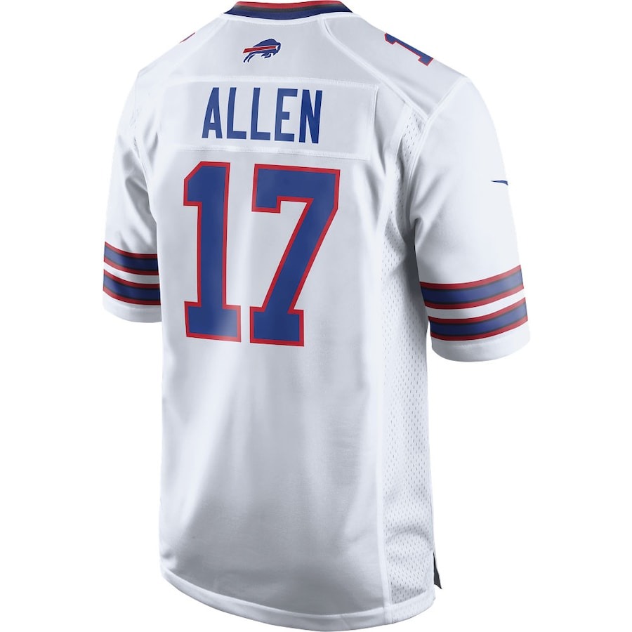 Men's Buffalo Bills Josh Allen Nike White Game Player Jersey - ujerseystore