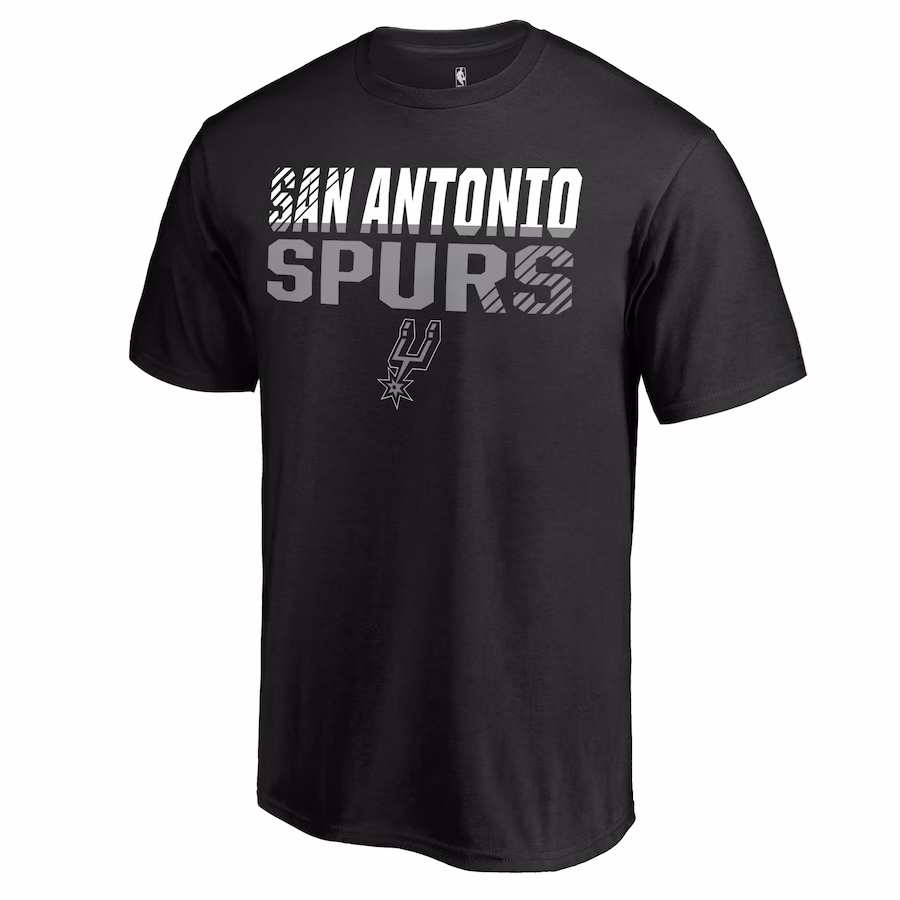 Men's San Antonio Spurs Black Fade Out T-Shirt - ujerseystore