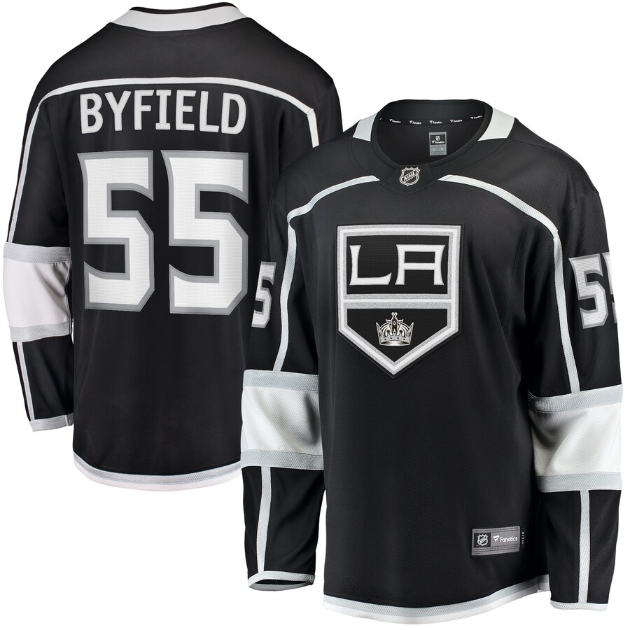 Men's Los Angeles Kings Quinton Byfield Fanatics Branded Black Home Team Breakaway Player Jersey - ujerseystore