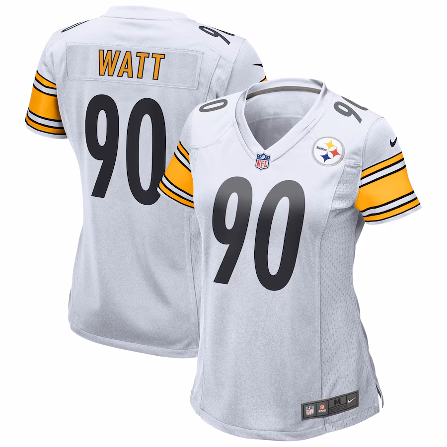 Women's Pittsburgh Steelers T.J. Watt Nike White Player Jersey - ujerseystore