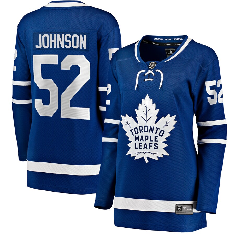 Women's Toronto Maple Leafs Reese Johnson Fanatics Blue Home Breakaway Player Jersey - ujerseystore