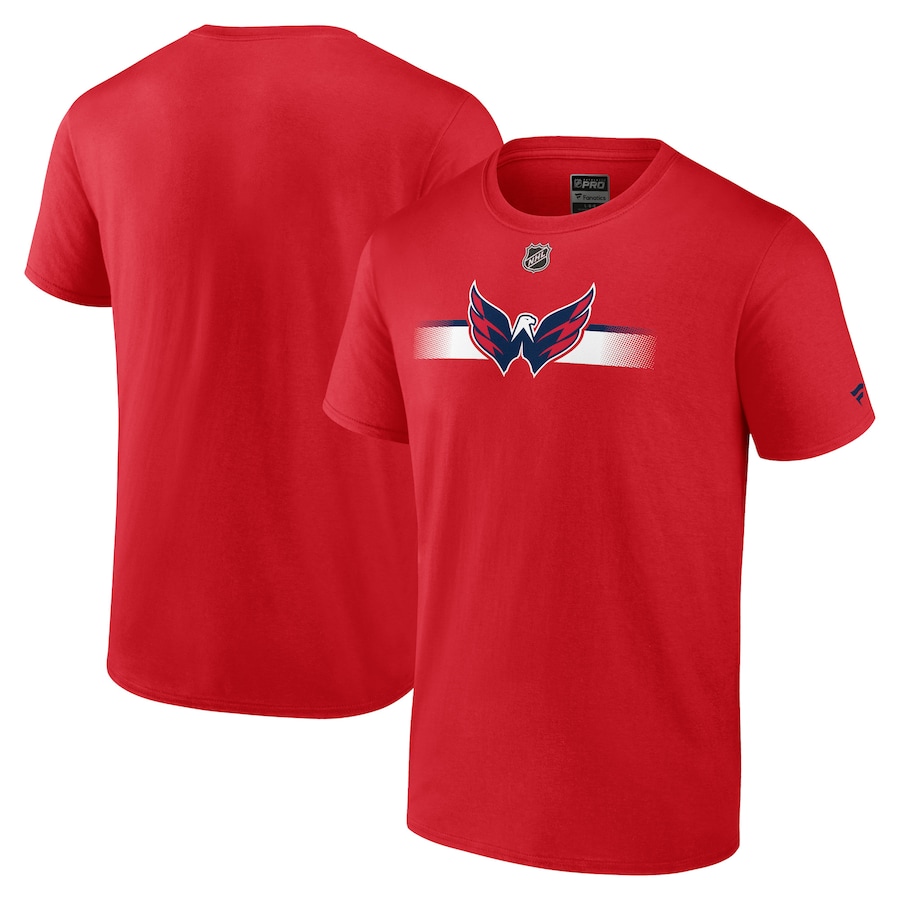 Men's Washington Capitals Fanatics Red Authentic Pro Secondary T-Shirt - ujerseystore