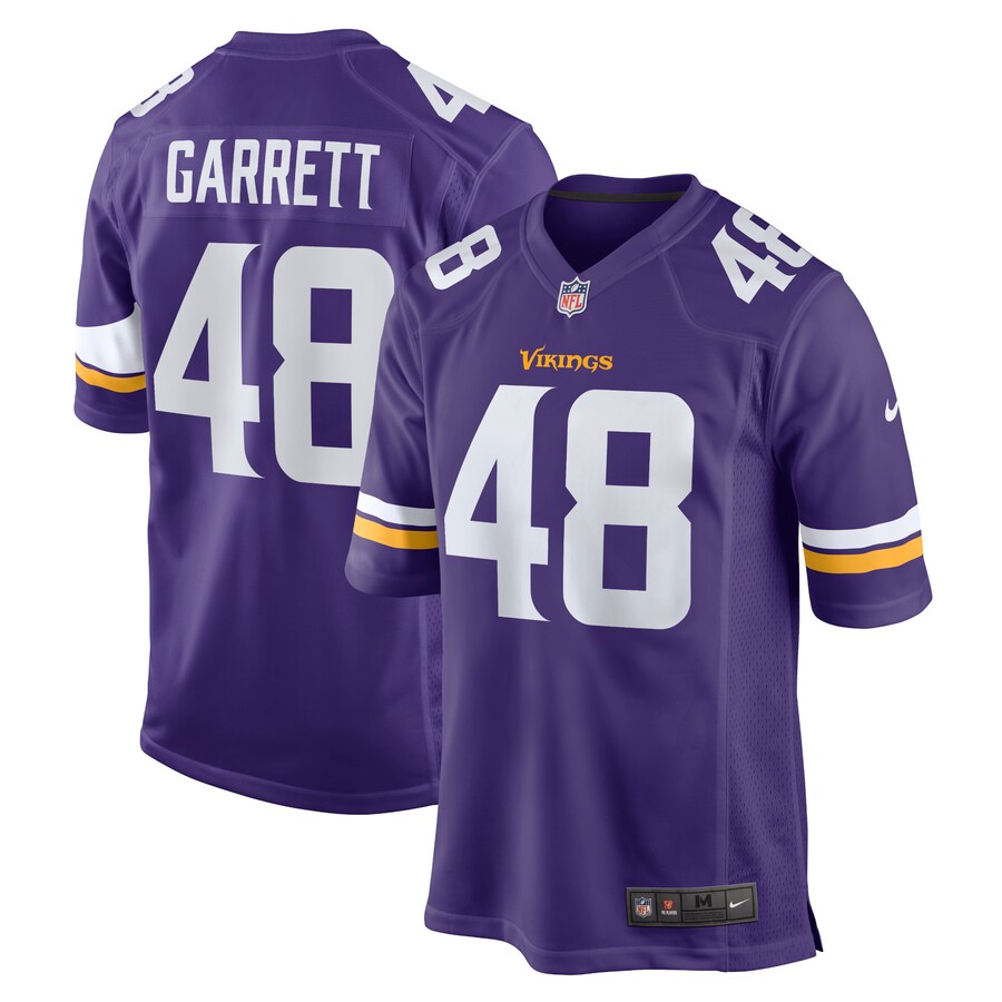 Men's Minnesota Vikings Chris Garrett Nike Purple Home Game Player Jersey - ujerseystore