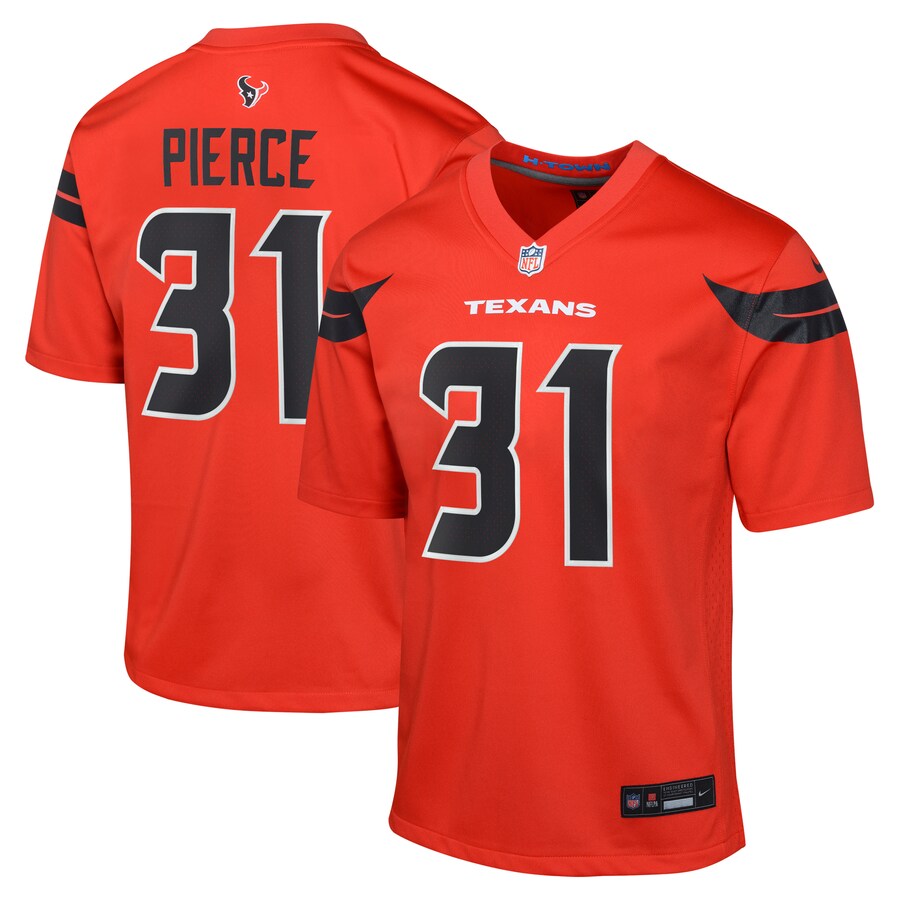 Youth Houston Texans Dameon Pierce Nike Red Alternate Game Jersey - ujerseystore