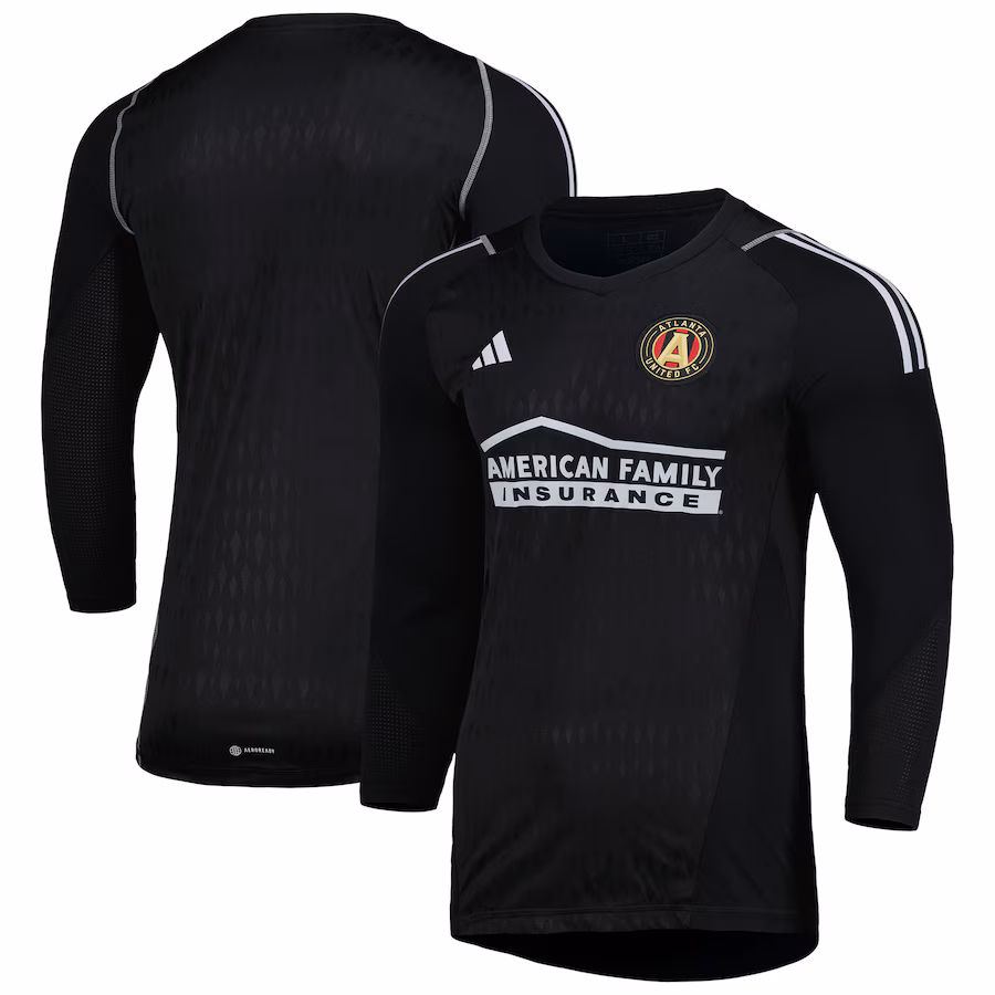 Men's Atlanta United FC adidas Black 2023 Goalkeeper Long Sleeve Replica Jersey - ujerseystore