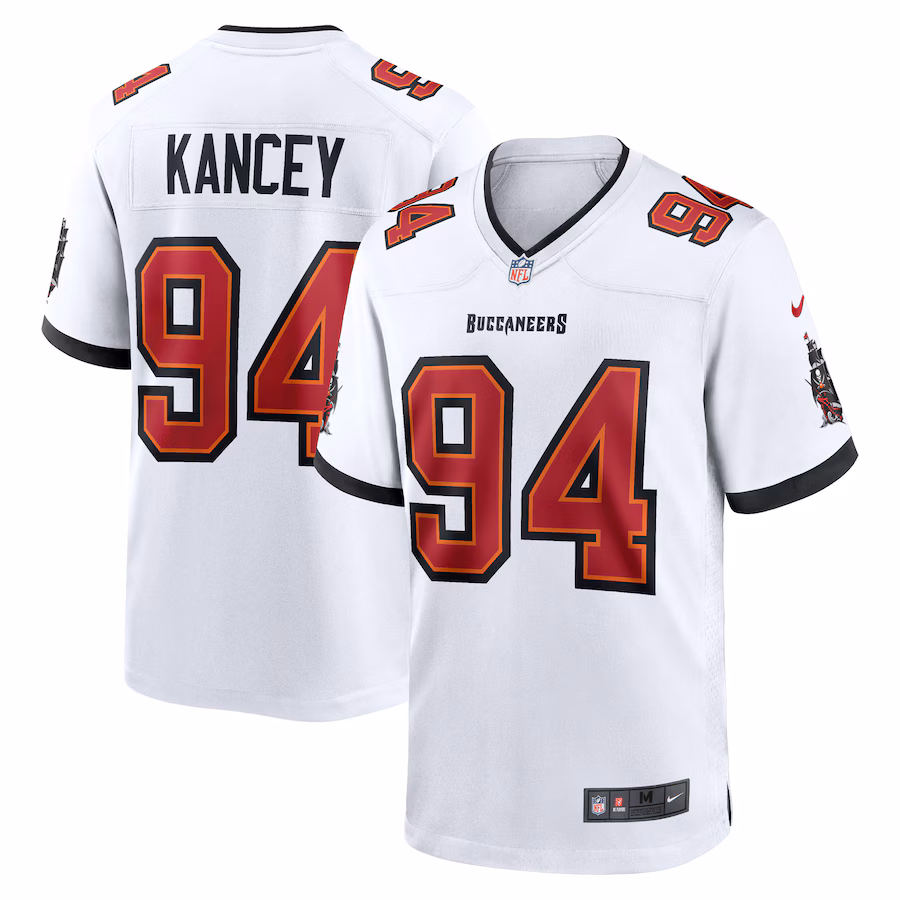 Men's Tampa Bay Buccaneers Calijah Kancey Nike  White  Game Jersey - ujerseystore