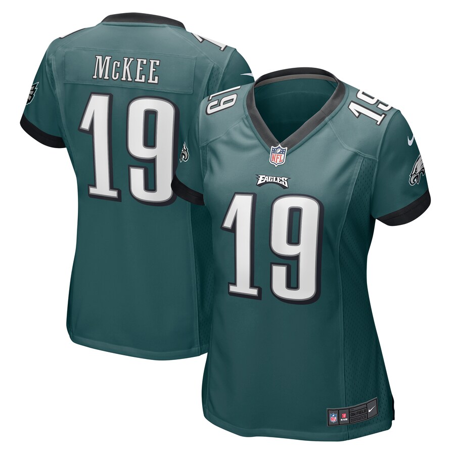 Women's Philadelphia Eagles Tanner McKee Nike Midnight Green Team Game Jersey - ujerseystore