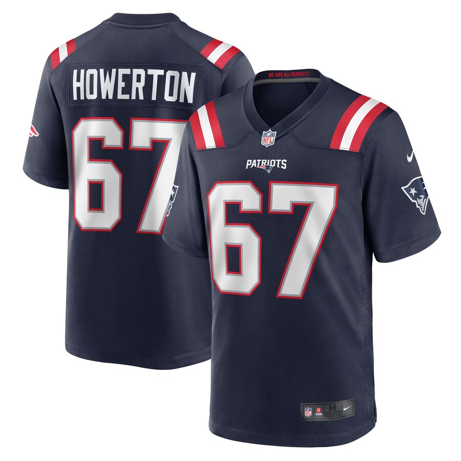 Men's New England Patriots Hayden Howerton Nike Navy Home Game Player Jersey - ujerseystore