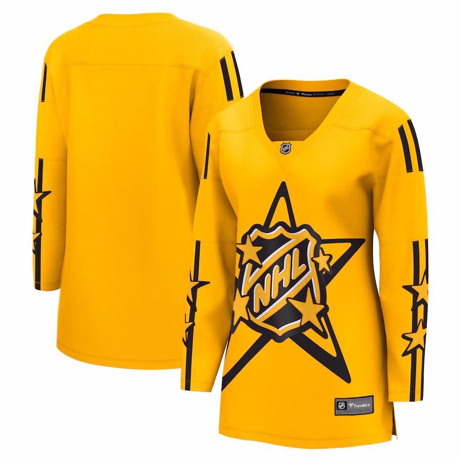 Women's Fanatics Yellow 2024 NHL All-Star Game Breakaway Jersey - ujerseystore