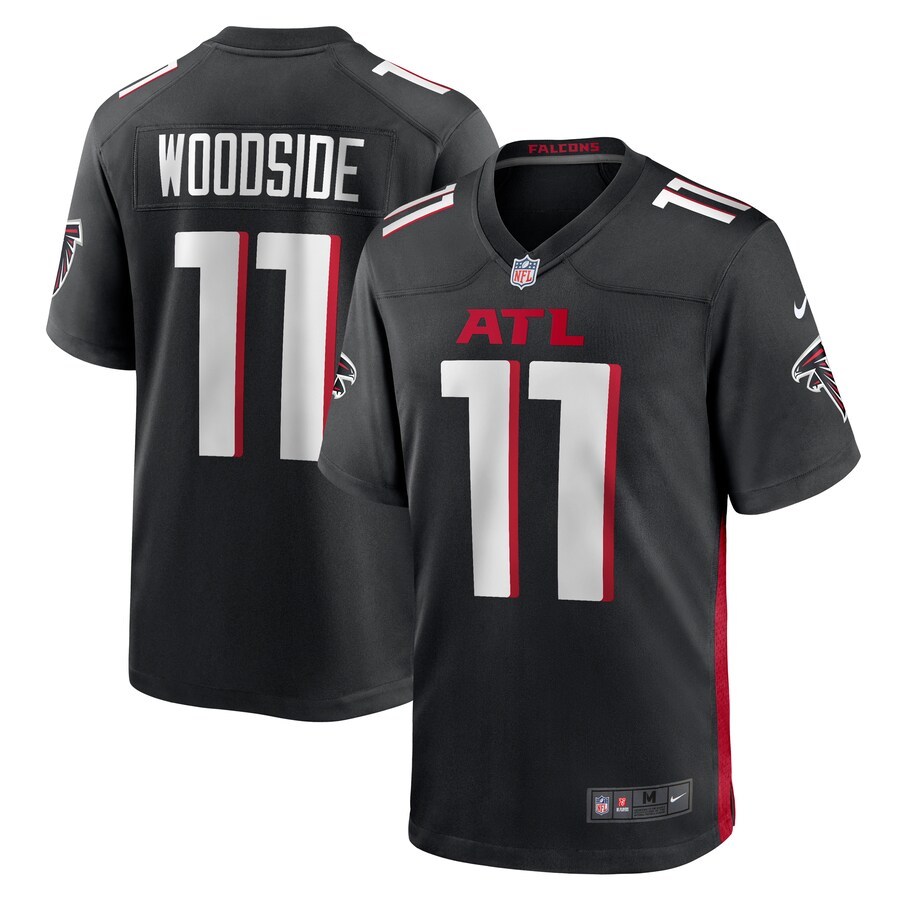 Men's Atlanta Falcons Logan Woodside Nike  Black Team Game Jersey - ujerseystore