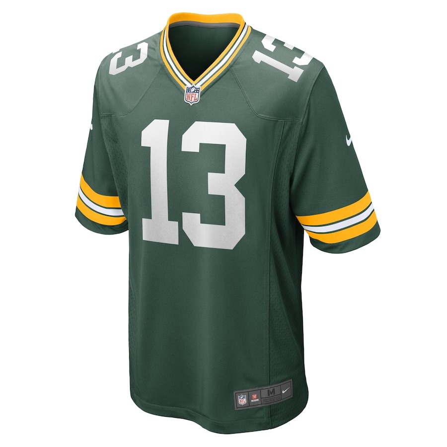 Men's Green Bay Packers Dontayvion Wicks Nike  Green  Game Jersey - ujerseystore