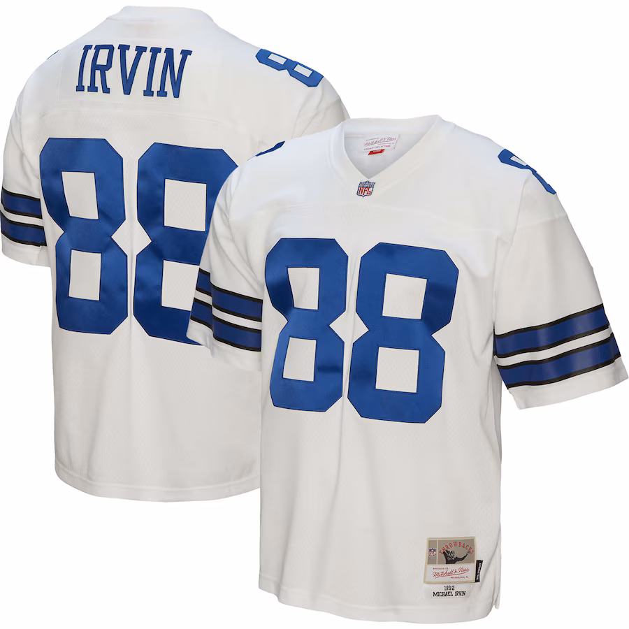 Men's Dallas Cowboys Michael Irvin Mitchell & Ness White Legacy Replica Jersey - ujerseystore