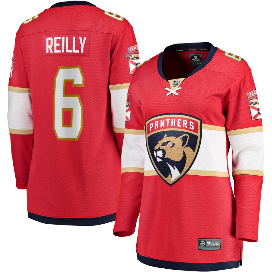 Women's Florida Panthers Mike Reilly Fanatics Branded Red Home Breakaway Player Jersey - ujerseystore