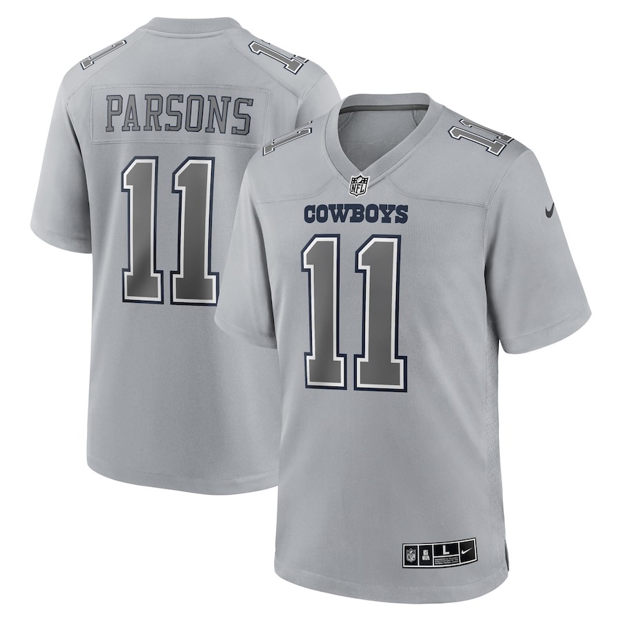 Men's Dallas Cowboys Micah Parsons Nike Gray Atmosphere Fashion Game Jersey - ujerseystore