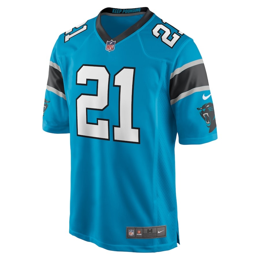 Men's Carolina Panthers Jeremy Chinn Nike Blue Game Jersey - ujerseystore