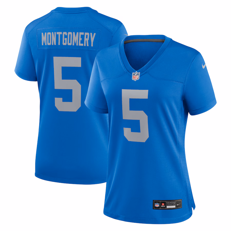 Women's Detroit Lions David Montgomery Nike Blue Alternate Game Jersey - ujerseystore