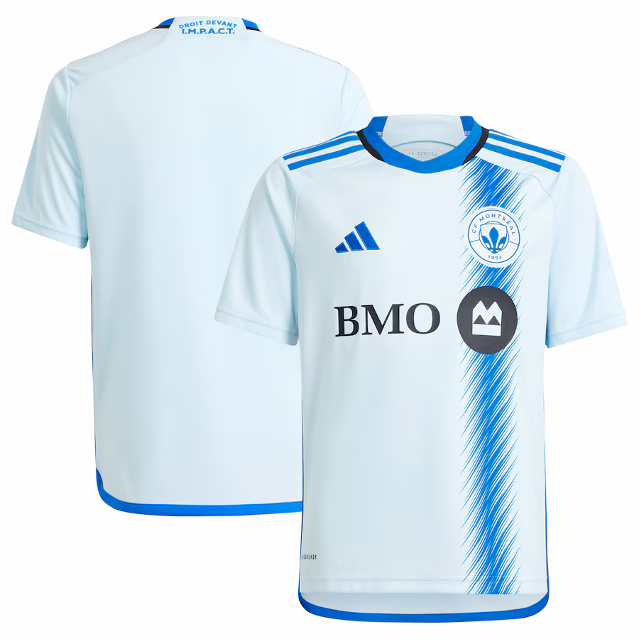 Youth CF Montreal  adidas Light Blue 2024 La Main Replica Jersey - ujerseystore