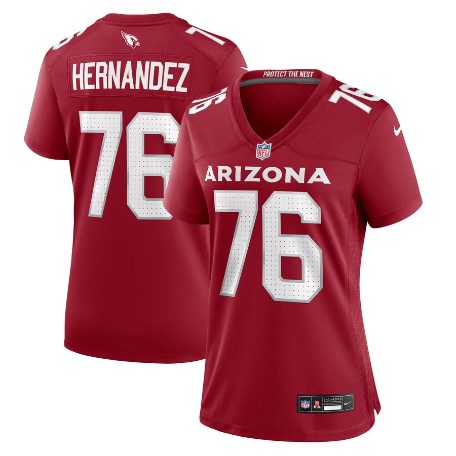 Women's Arizona Cardinals Will Hernandez Nike Cardinal Game Jersey - ujerseystore