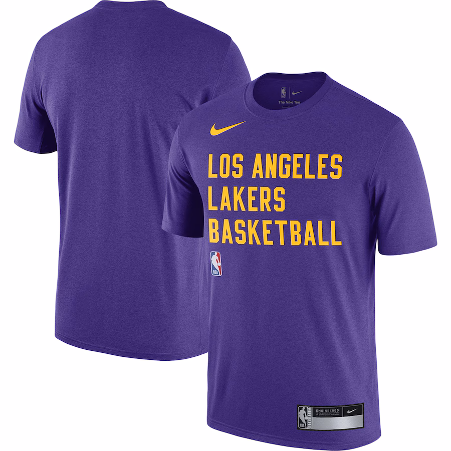 Men's Los Angeles Lakers Nike Purple 2023/24 Sideline Legend Performance Practice T-Shirt - ujerseystore