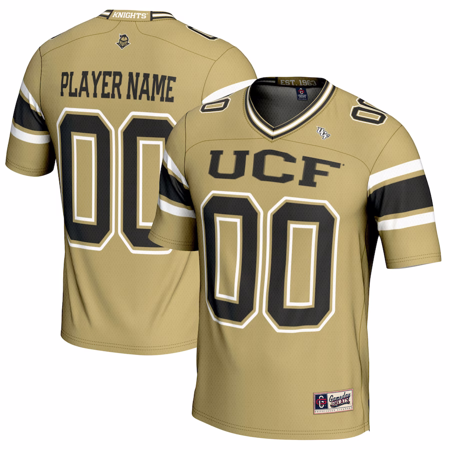 UCF Knights GameDay Greats NIL Pick-A-Player Football Jersey - Gold - ujerseystore