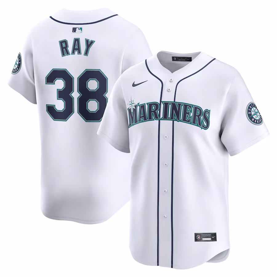 Men's Seattle Mariners Robbie Ray Nike White Home Limited Player Jersey - ujerseystore